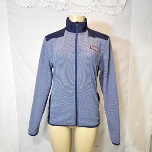 🍒 Vineyard Vines Lightweight Beachy Striped Full-zip Sweater Jacket XS